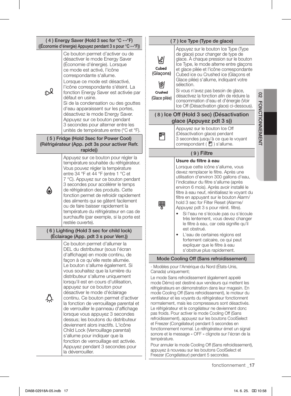 Samsung RF32FMQDBXW-AA User Manual | Page 45 / 84