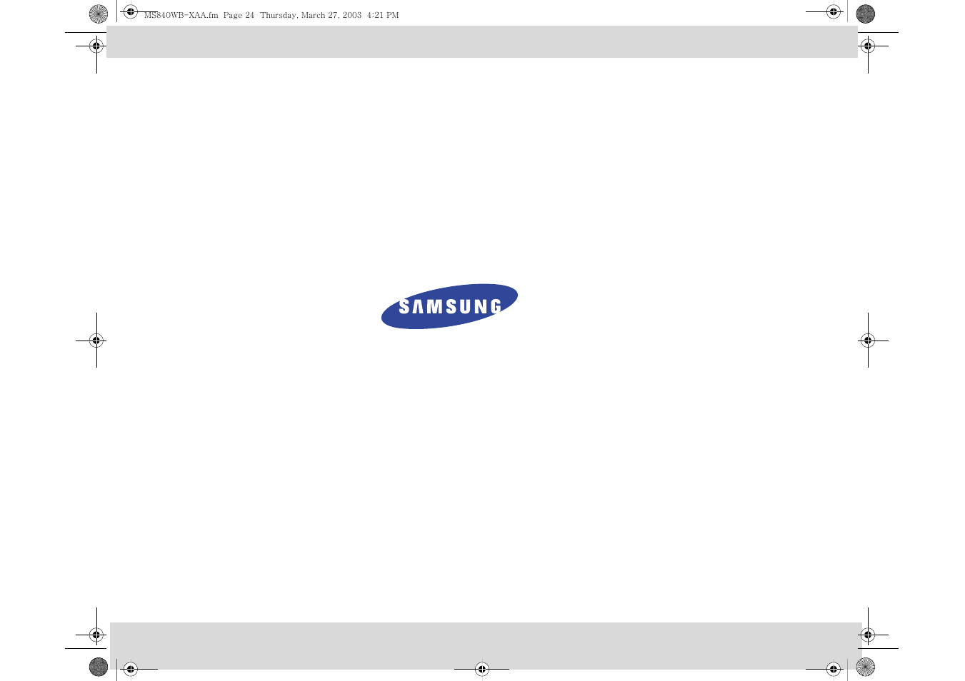 Samsung MW840WC-XAA User Manual | Page 24 / 24