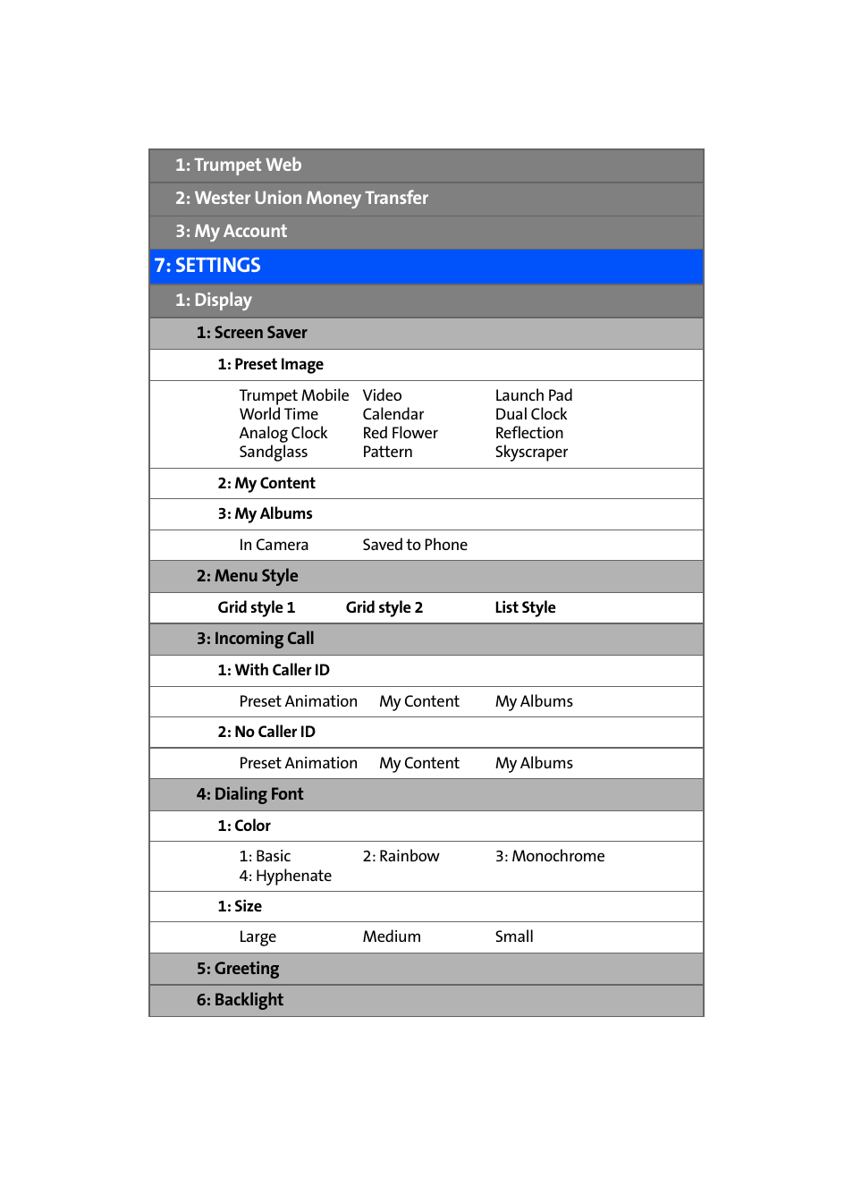 Settings | Samsung SPH-A640ZKAAFT User Manual | Page 11 / 192
