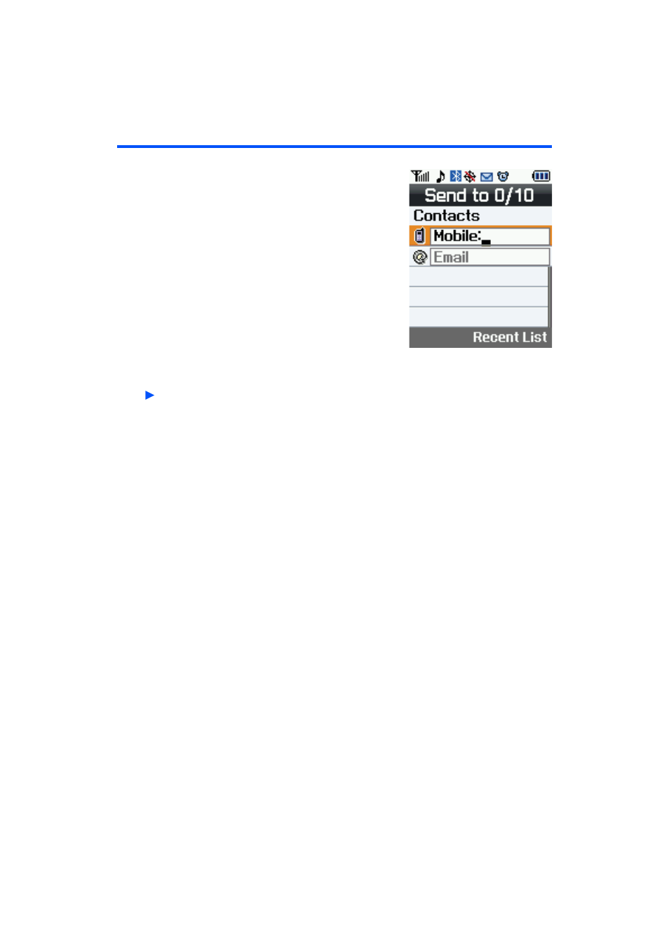 Viewing the display screen | Samsung SPH-A640ZKAAFT User Manual | Page 38 / 192