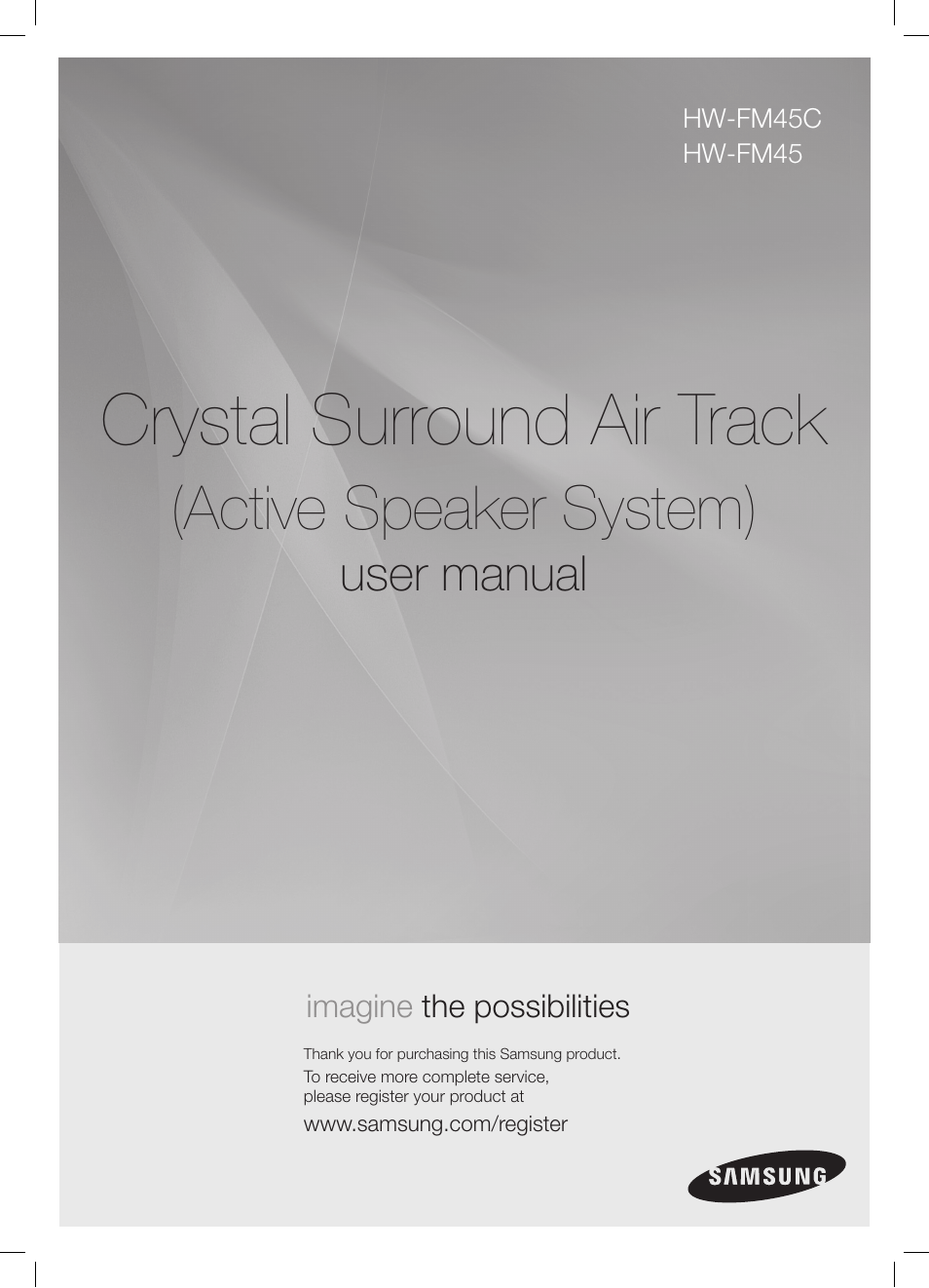 Samsung HW-FM45C-ZA User Manual | 26 pages