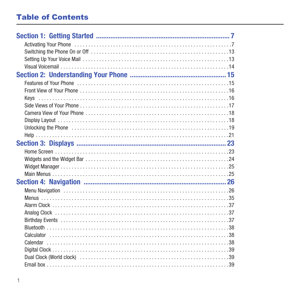 Samsung SGH-T669AAATMB User Manual | Page 4 / 217