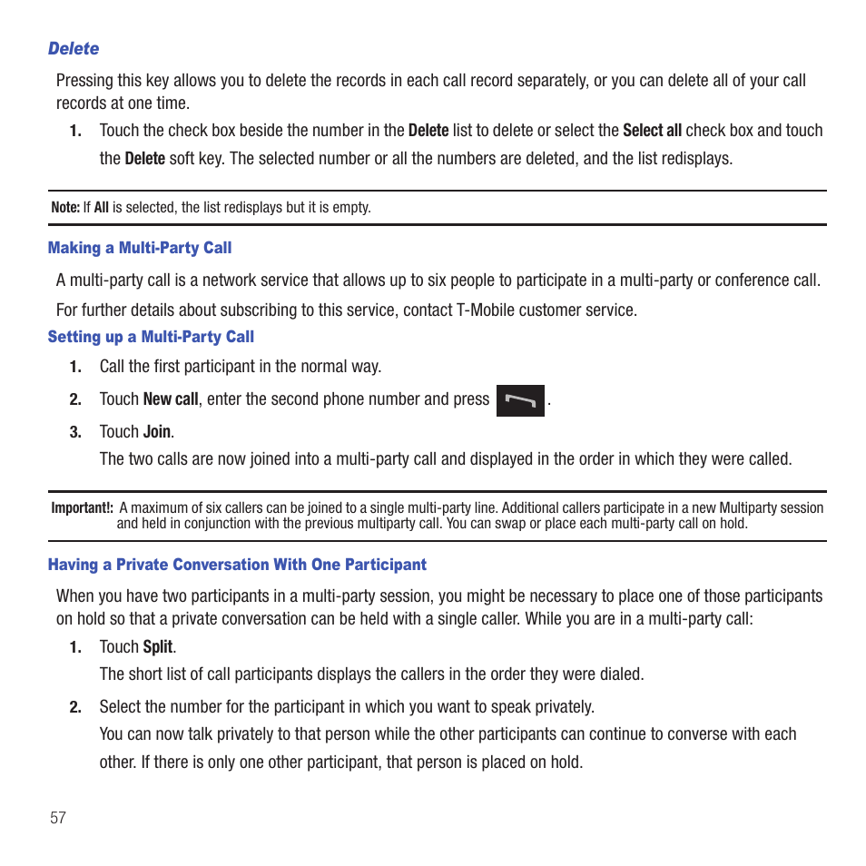 Samsung SGH-T669AAATMB User Manual | Page 60 / 217