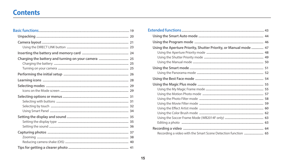 Samsung EC-WB350FBPWUS User Manual | Page 16 / 172