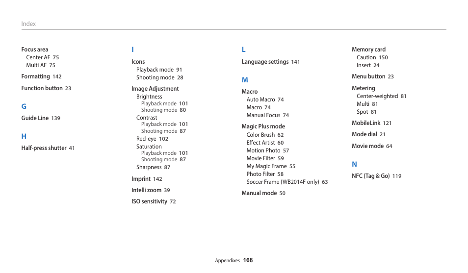 Samsung EC-WB350FBPWUS User Manual | Page 169 / 172