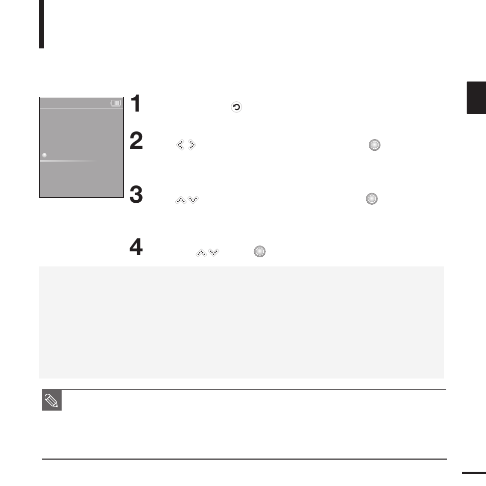 Setting the system | Samsung YP-K3JQR-XAA User Manual | Page 45 / 55
