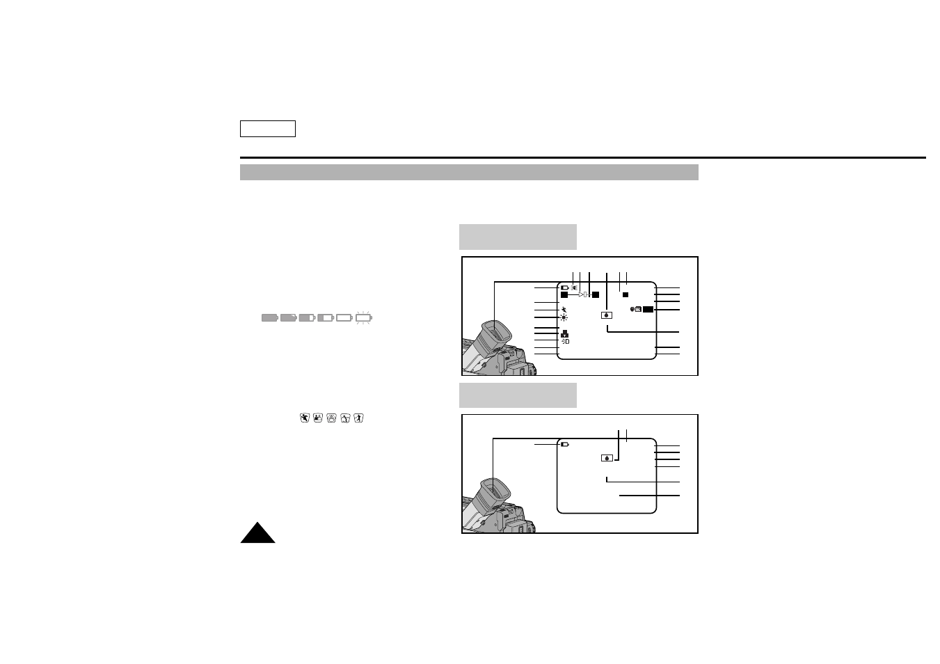 Getting to know your camcorder, Osd (on screen display) english | Samsung SC-L770-XAA User Manual | Page 16 / 76