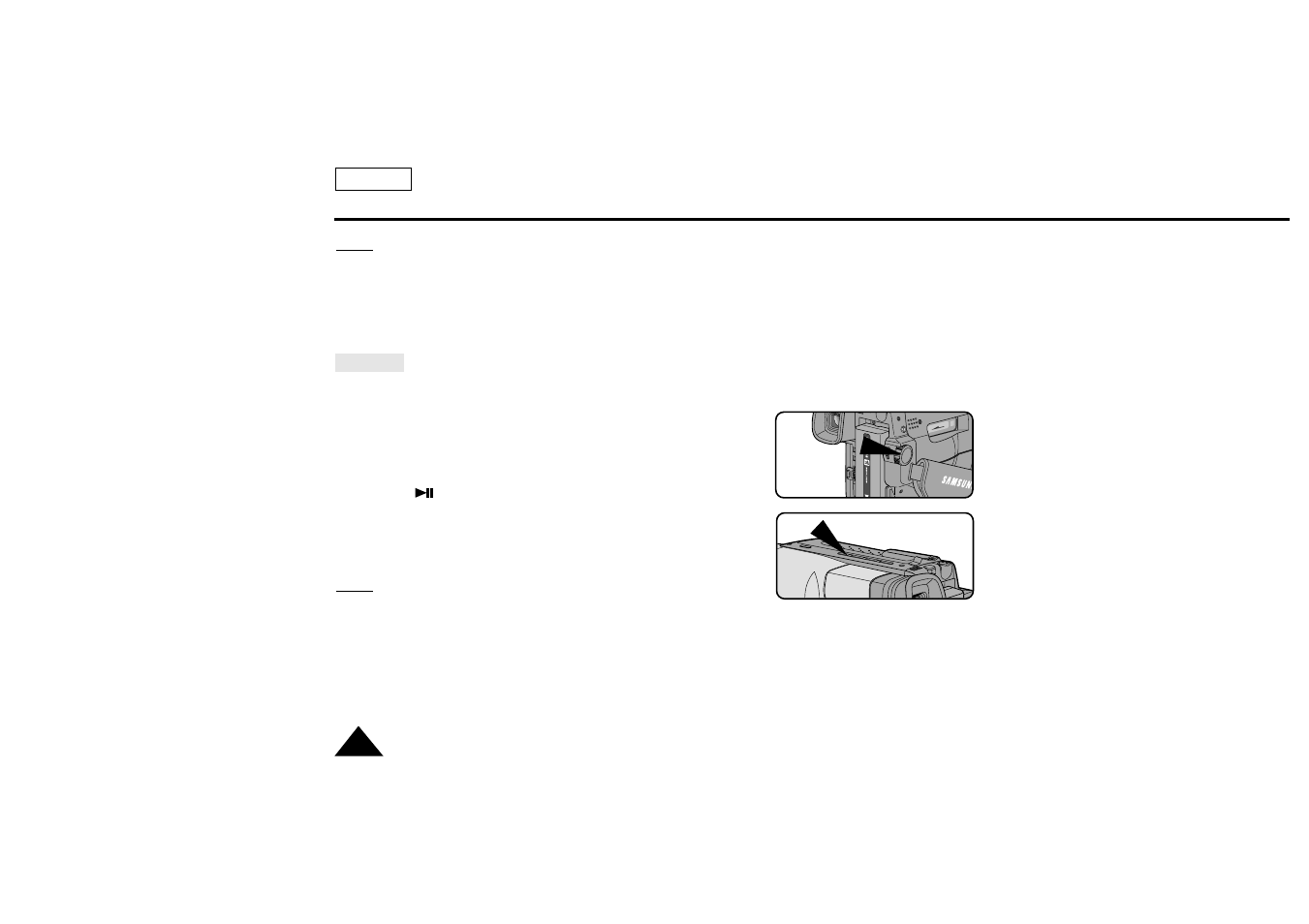 Playing back a tape | Samsung SC-L770-XAA User Manual | Page 58 / 76