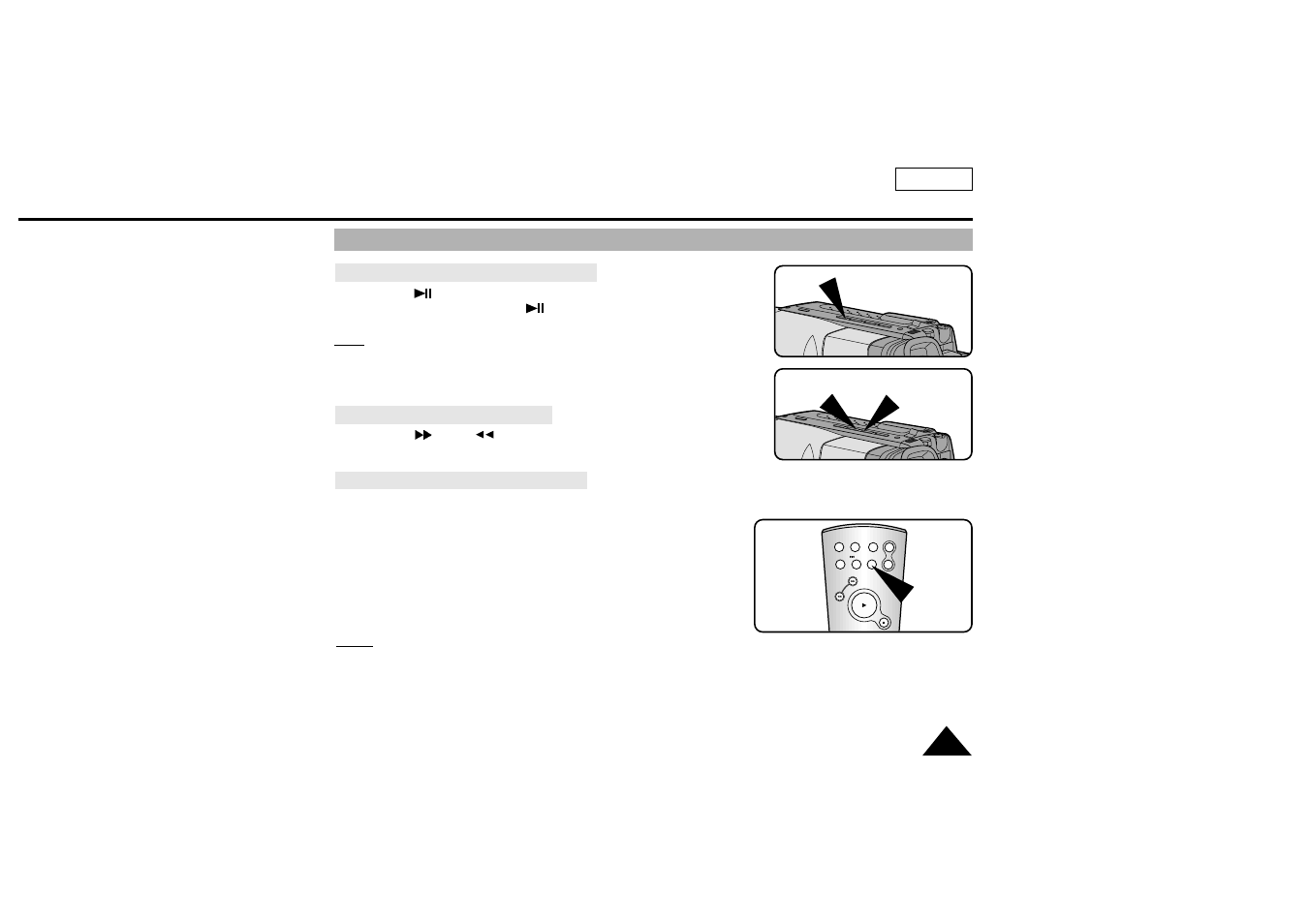 Playing back a tape | Samsung SC-L770-XAA User Manual | Page 59 / 76