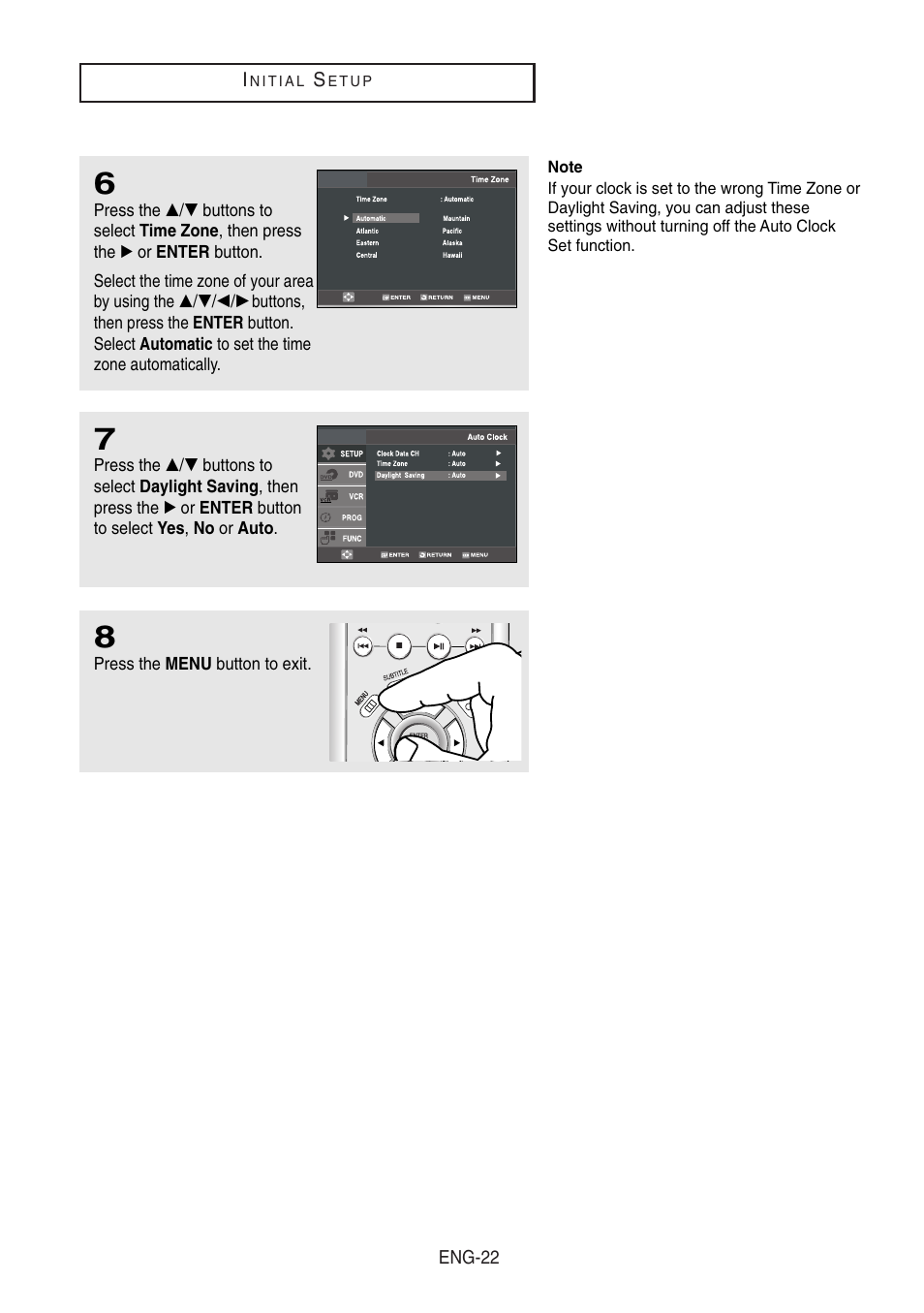 Samsung DVD-V8500-XAA User Manual | Page 22 / 87