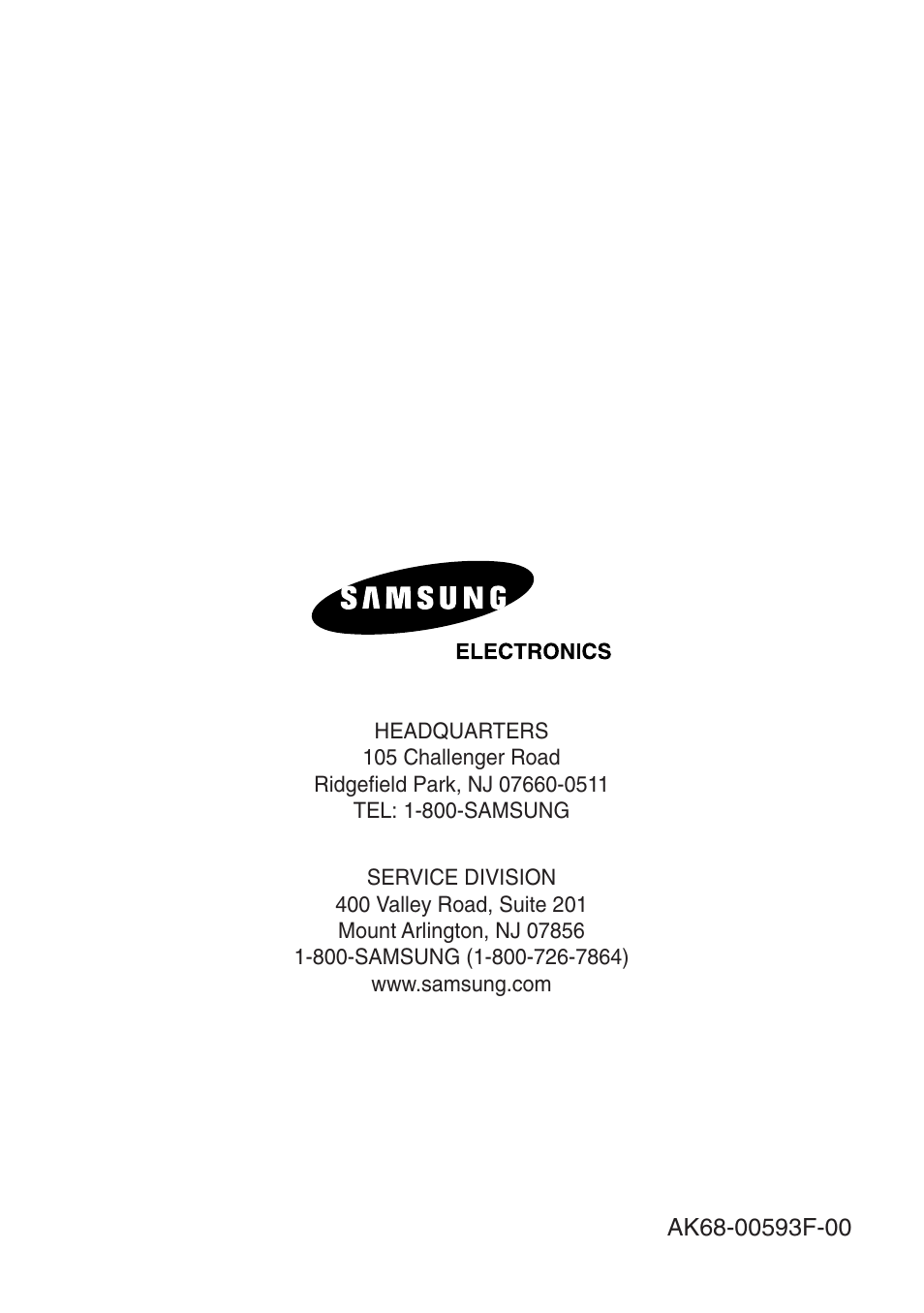 Samsung DVD-V8500-XAA User Manual | Page 87 / 87