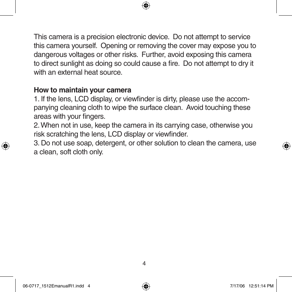 Argus Camera Argus DC-1512E User Manual | Page 4 / 19