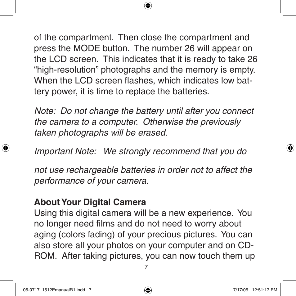 Argus Camera Argus DC-1512E User Manual | Page 7 / 19