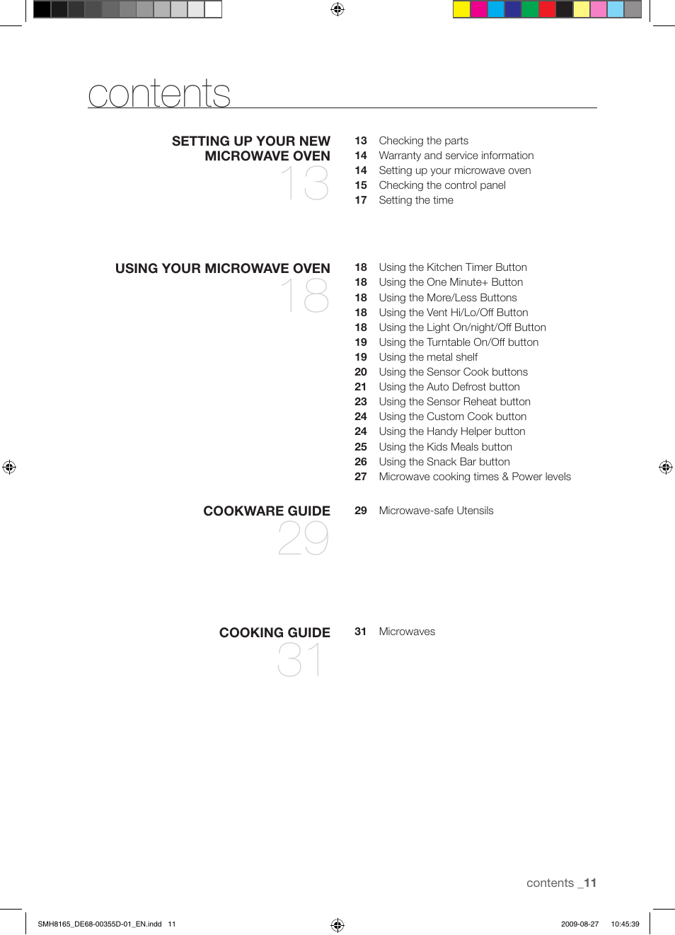Samsung SMH8165B-XAA User Manual | Page 11 / 44