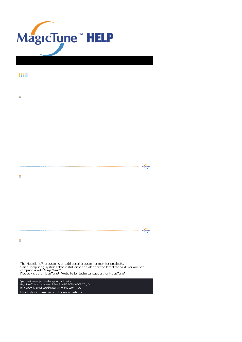 Magictune, Overview, What is magictune | Basic functionality, Osd mode | Samsung LS19HAWKBQ-XAA User Manual | Page 33 / 67