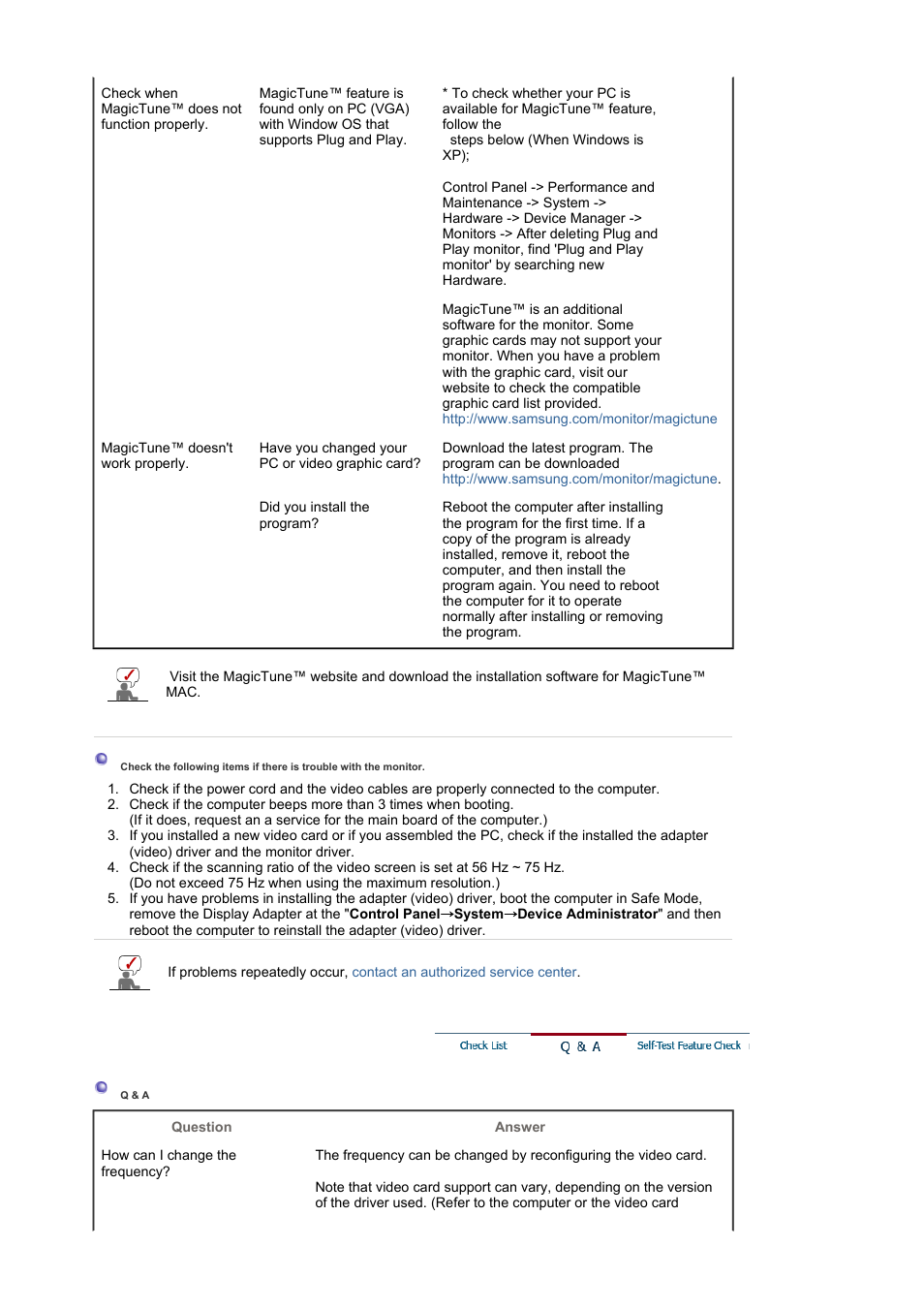 Q & a | Samsung LS19HAWKBQ-XAA User Manual | Page 48 / 67