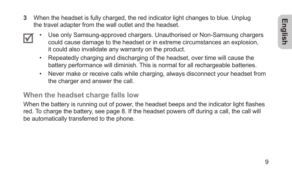 Samsung BHS3000NBACSTA User Manual | Page 11 / 92