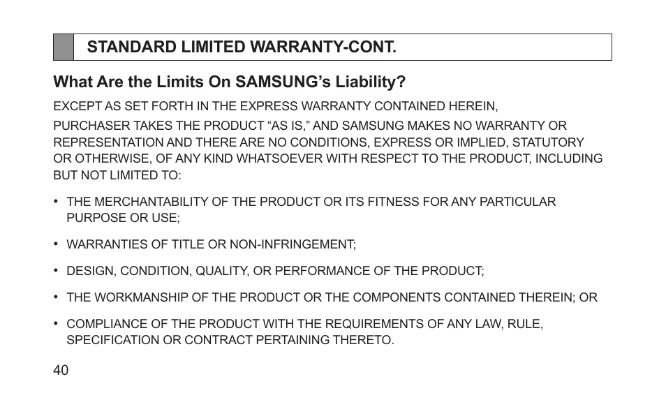 Samsung BHS3000NBACSTA User Manual | Page 42 / 92