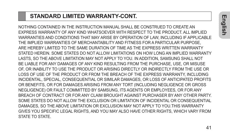 Samsung BHS3000NBACSTA User Manual | Page 43 / 92