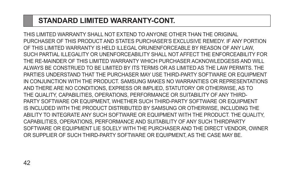 Samsung BHS3000NBACSTA User Manual | Page 44 / 92