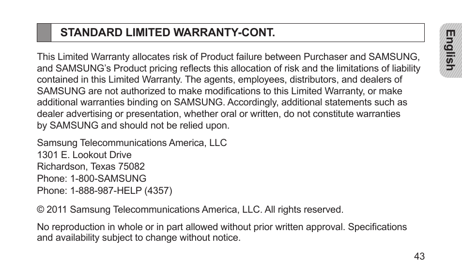 Samsung BHS3000NBACSTA User Manual | Page 45 / 92