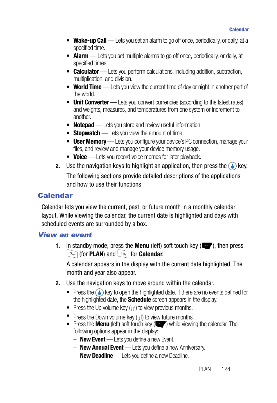 Calendar, View an event | Samsung SPH-A523HBASKE User Manual | Page 127 / 187