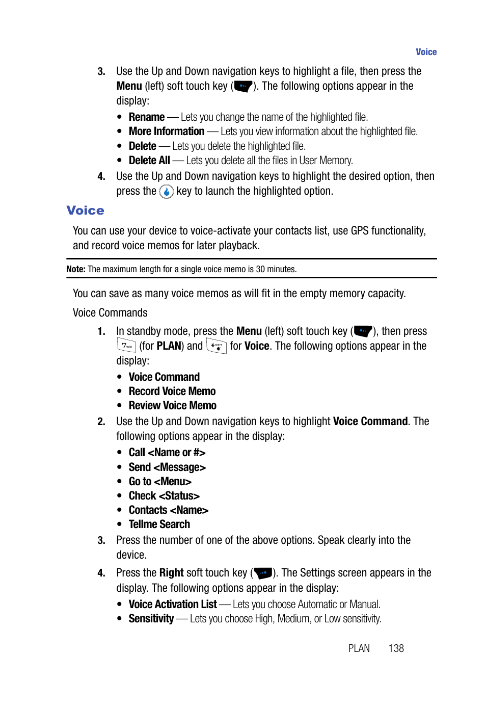 Voice | Samsung SPH-A523HBASKE User Manual | Page 141 / 187