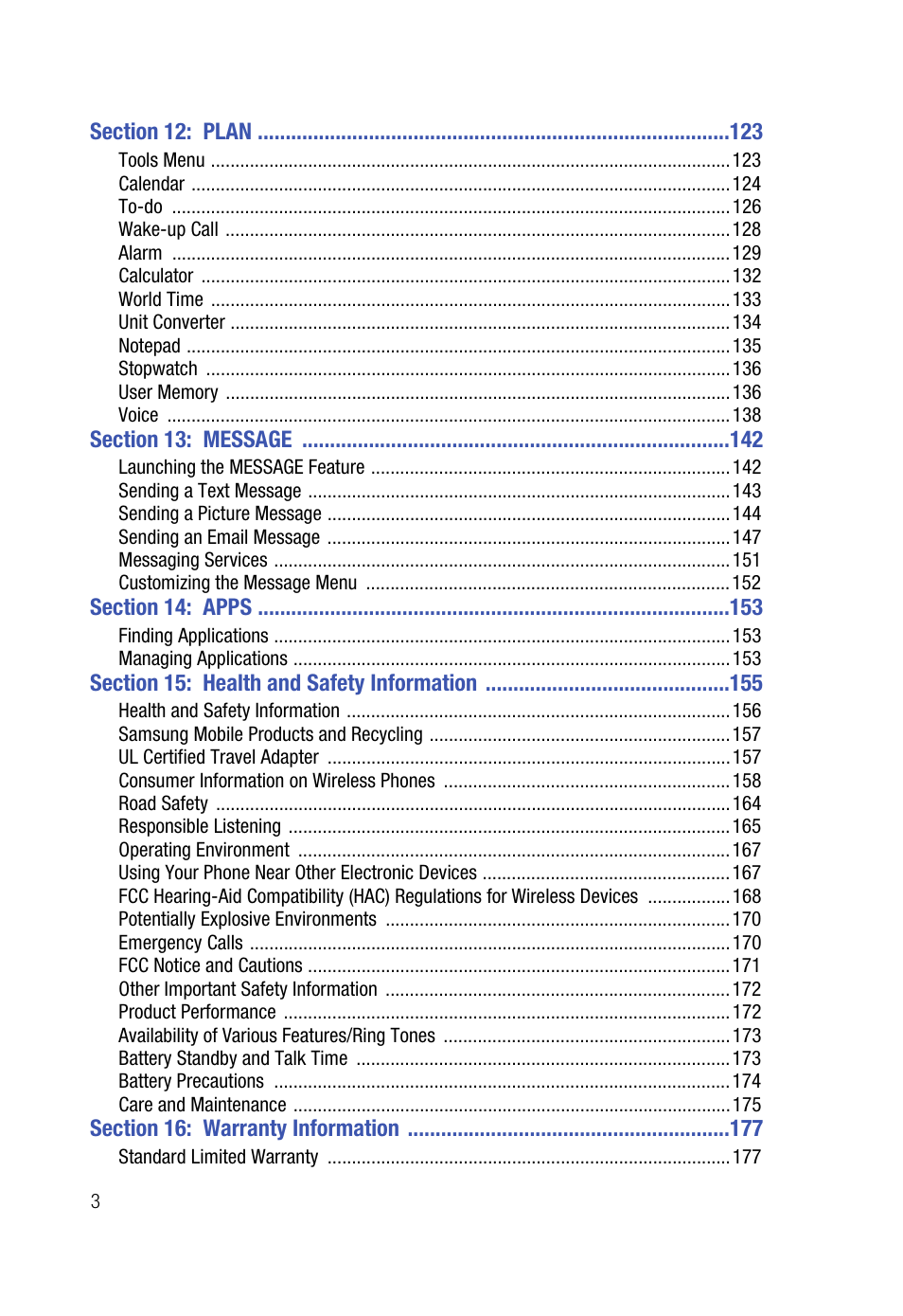 Samsung SPH-A523HBASKE User Manual | Page 6 / 187