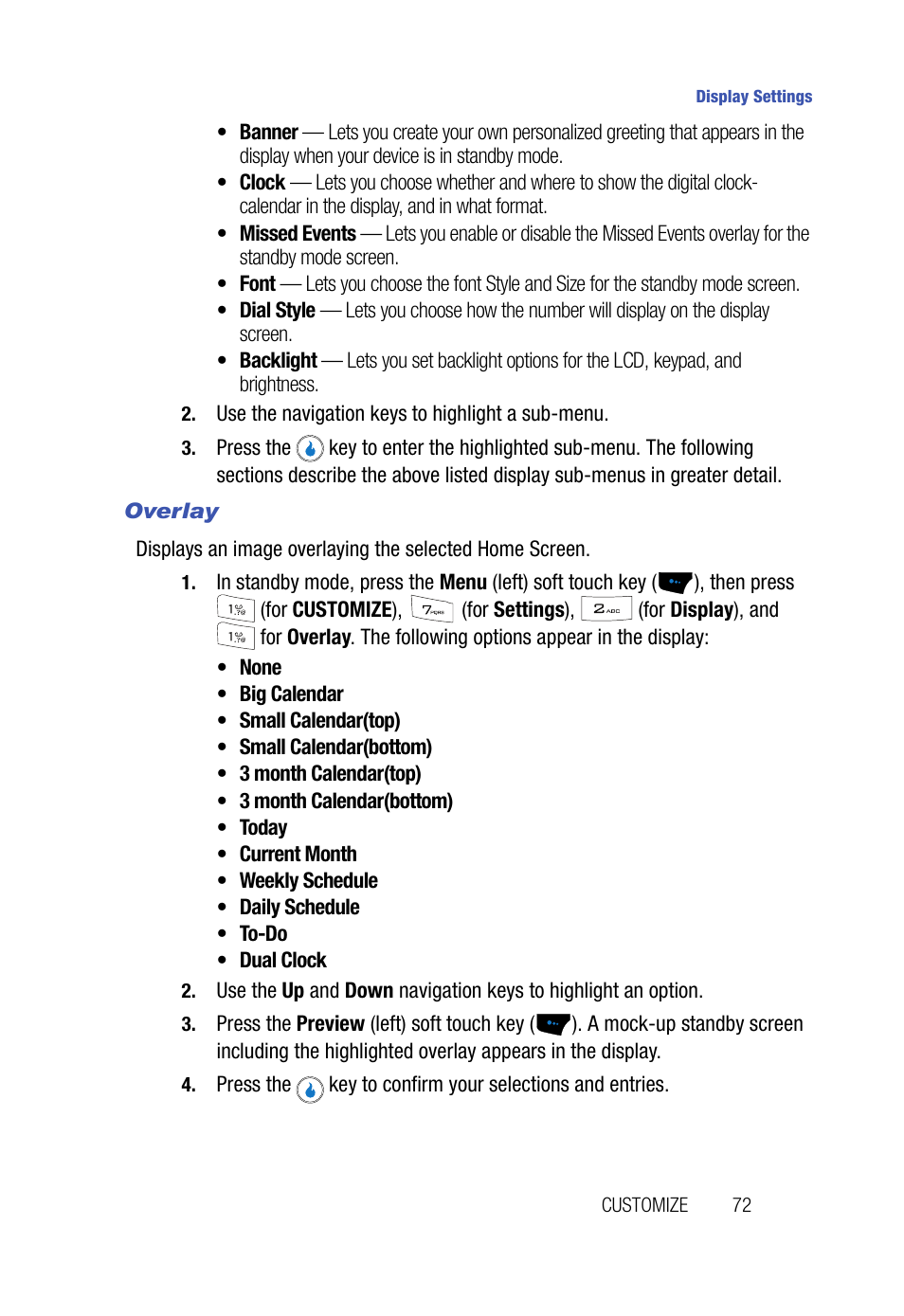Overlay | Samsung SPH-A523HBASKE User Manual | Page 75 / 187