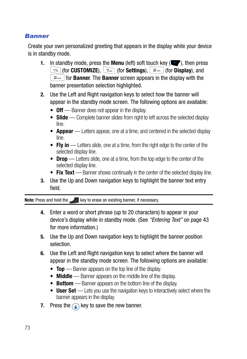 Banner | Samsung SPH-A523HBASKE User Manual | Page 76 / 187
