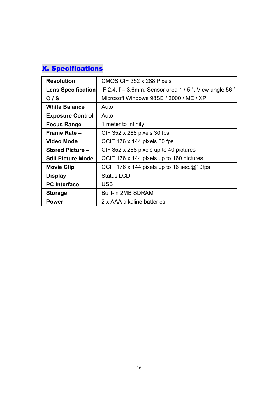 Argus Camera DC1540 User Manual | Page 17 / 17