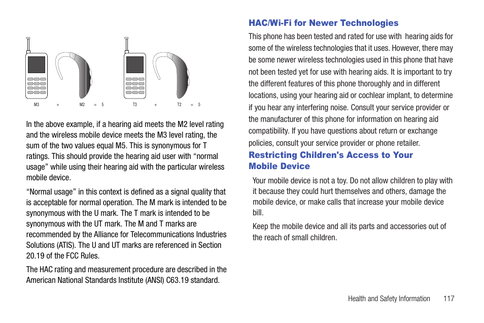 Hac/wi-fi for newer technologies | Samsung SCH-R720ZRACRI User Manual | Page 121 / 136