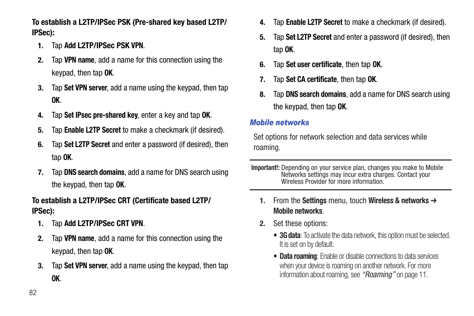 Mobile networks | Samsung SCH-R720ZRACRI User Manual | Page 86 / 136