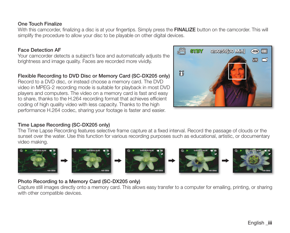 Samsung SC-DX205-XAA User Manual | Page 3 / 147