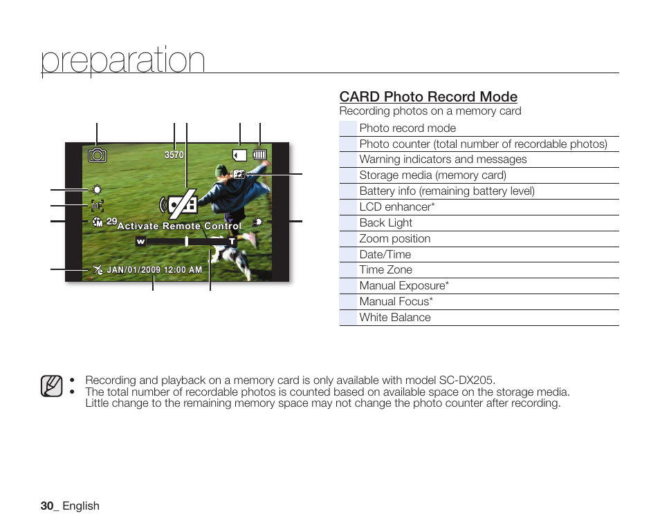 Preparation | Samsung SC-DX205-XAA User Manual | Page 44 / 147