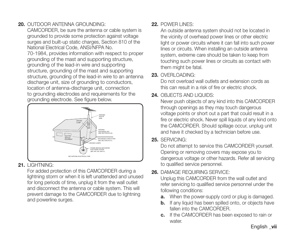 Samsung SC-DX205-XAA User Manual | Page 7 / 147