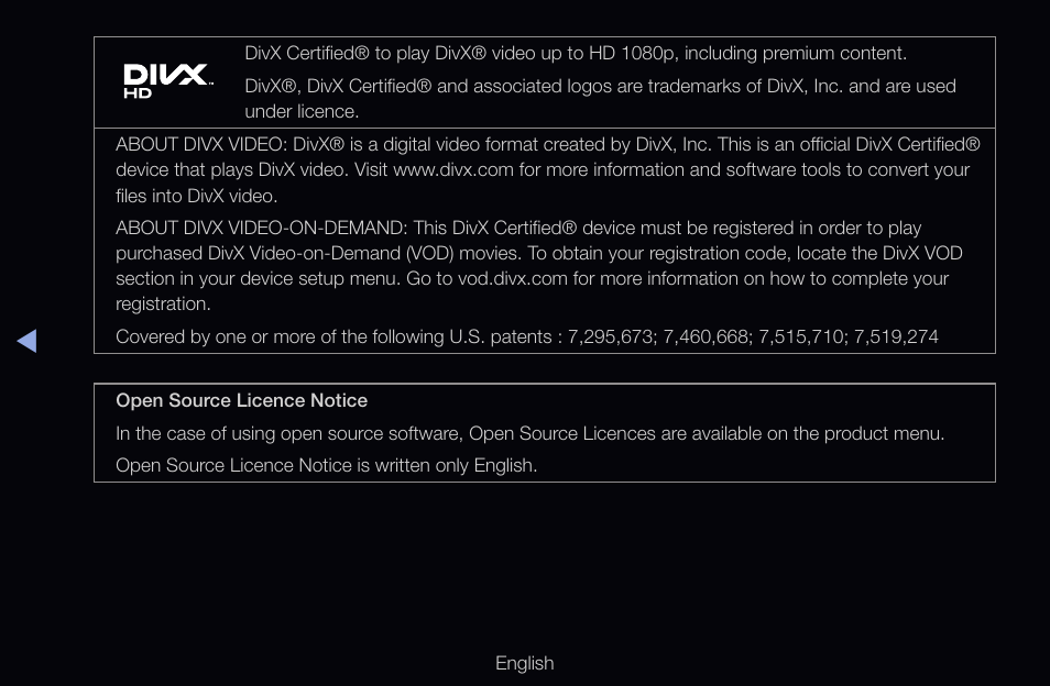 Samsung UN55D6000SFXZA User Manual | Page 309 / 318