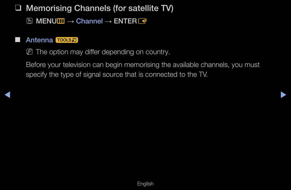 Memorising channels (for satellite tv) | Samsung UN55D6000SFXZA User Manual | Page 40 / 318