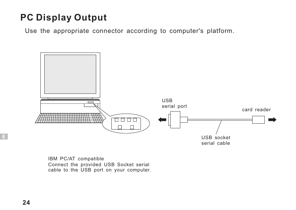 Pc display output | Argus Camera DC3550 User Manual | Page 28 / 89