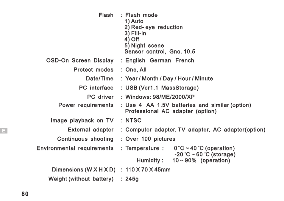 Argus Camera DC3550 User Manual | Page 84 / 89