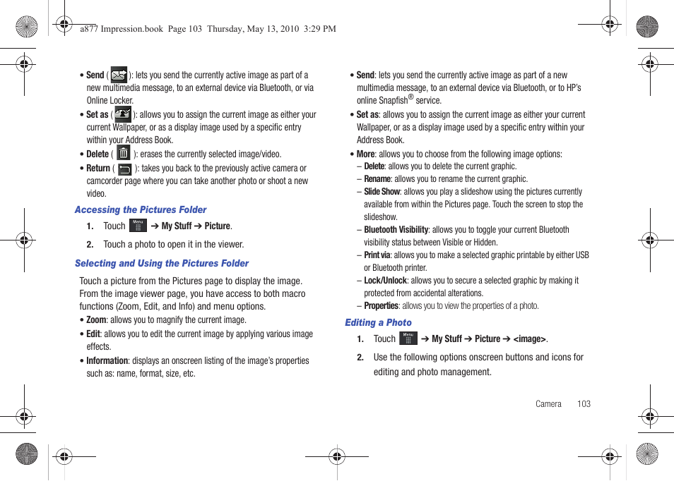 Samsung SGH-A877RBZATT User Manual | Page 107 / 230