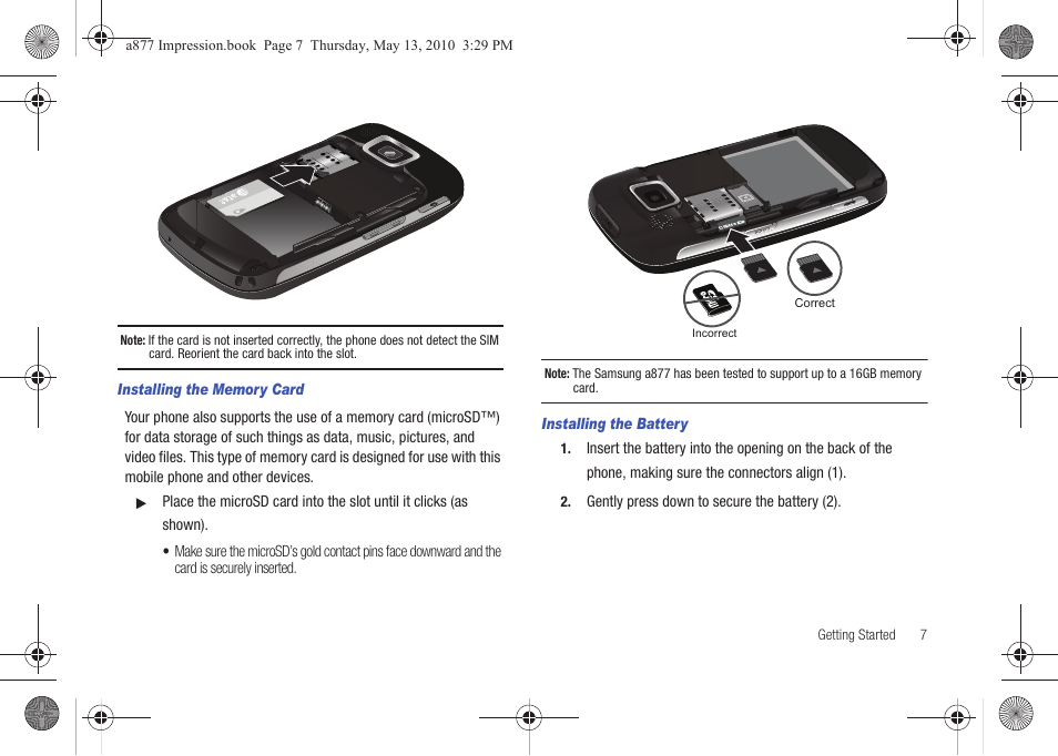 Samsung SGH-A877RBZATT User Manual | Page 11 / 230