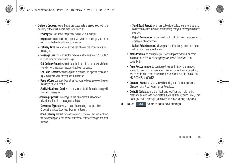 Samsung SGH-A877RBZATT User Manual | Page 119 / 230