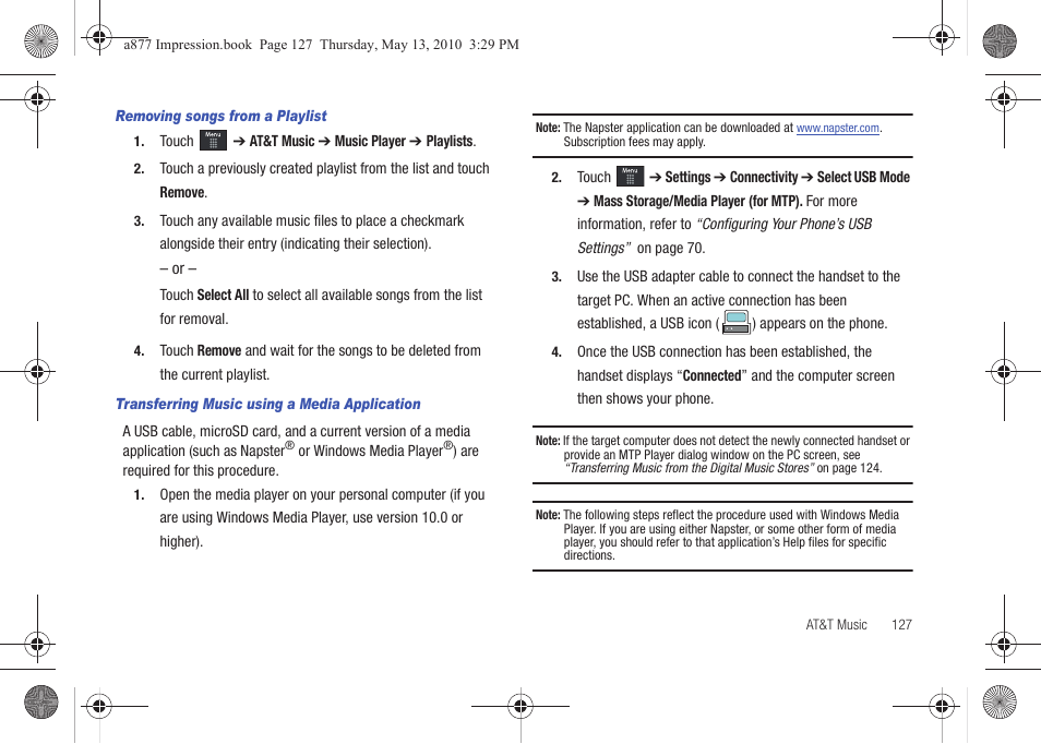 Samsung SGH-A877RBZATT User Manual | Page 131 / 230