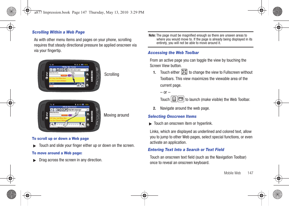 Samsung SGH-A877RBZATT User Manual | Page 151 / 230