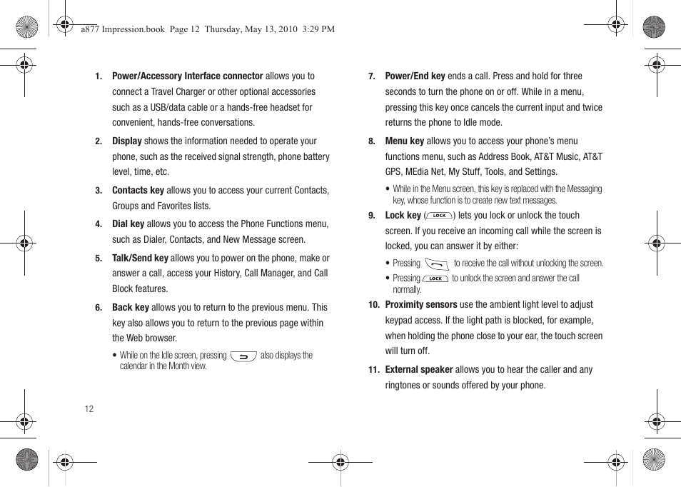 Samsung SGH-A877RBZATT User Manual | Page 16 / 230