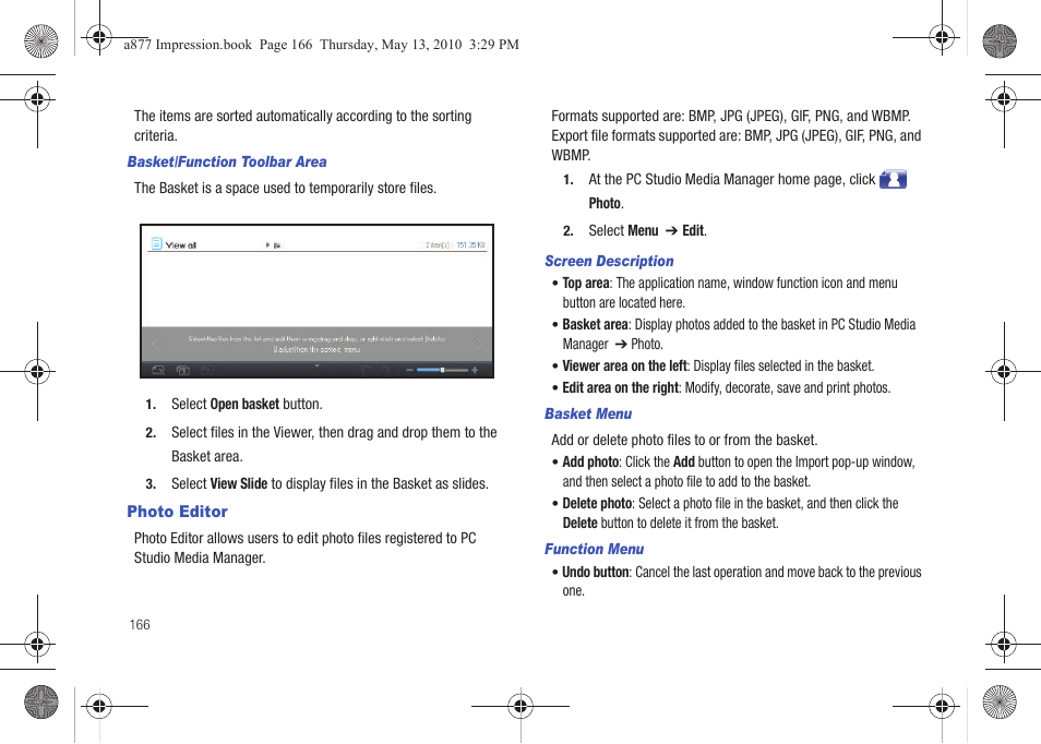 Photo editor | Samsung SGH-A877RBZATT User Manual | Page 170 / 230