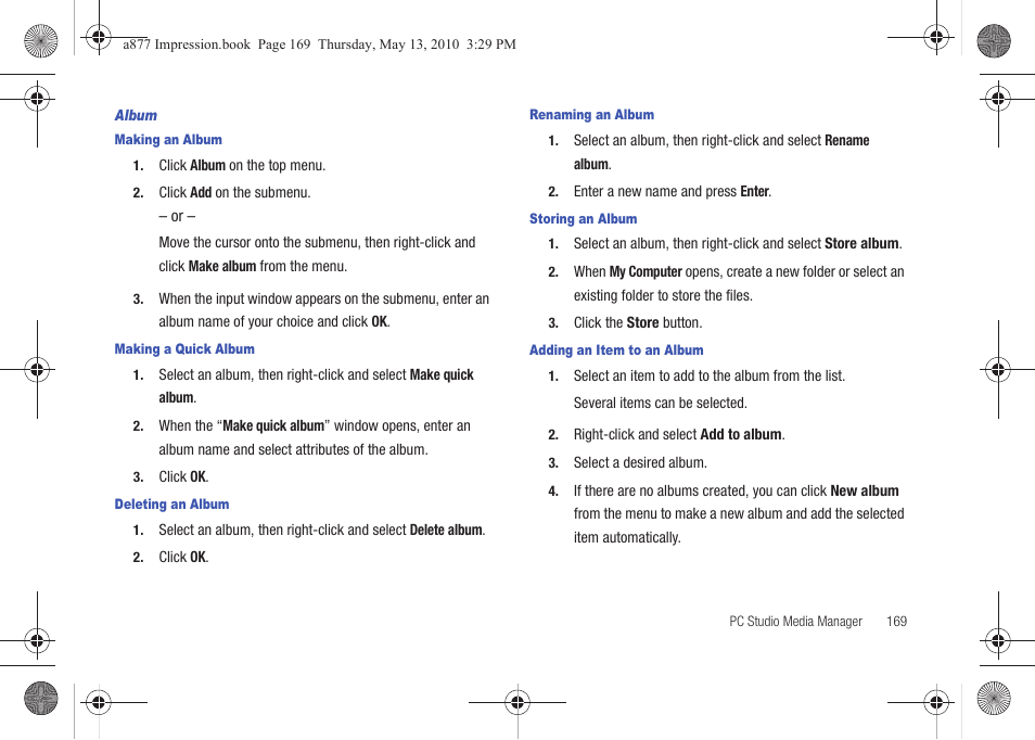 Samsung SGH-A877RBZATT User Manual | Page 173 / 230