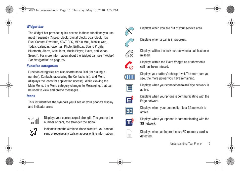 Samsung SGH-A877RBZATT User Manual | Page 19 / 230