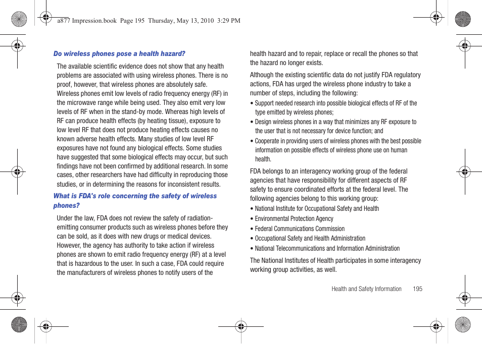 Samsung SGH-A877RBZATT User Manual | Page 199 / 230